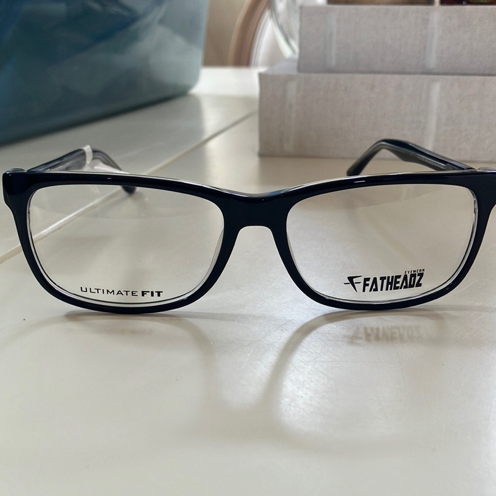 Fatheadz Ultimate Fit “ The Grind”  Black Glasses 59-17-150 Eyeglasses new
